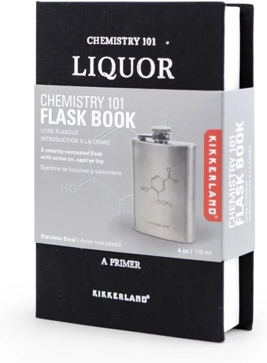 KIKKERLAND Chemistry Flask, Stainless Steel, Black/Silver - Immagine 3 di 4