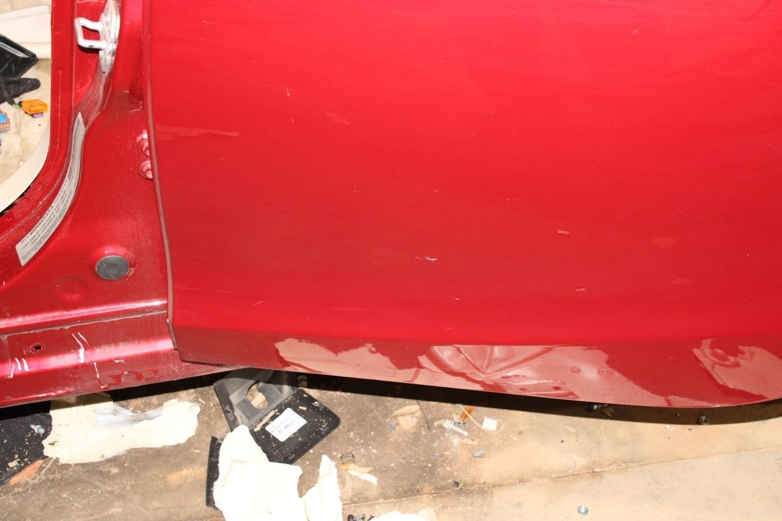 ⚠️BARE⚠️ 14-17 Ghibli Red Left LH LR Rear Driver Side Door Factory OE WTY OE WTY