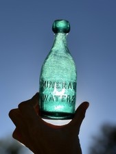 Wm Otto - Mineral Waters 1860s Philadelphia Antique Pony Blob Top Bottle Crude