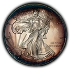 2013 1 oz Silver American Eagle - Violet Toning - BU - SKU-E3710