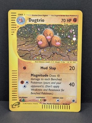 Dugtrio 010/165 Expedition Base Set Holo Rare Pokemon TCG Nintendo