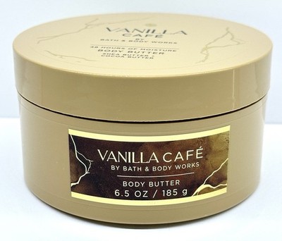 1 BATH & BODY WORKS VANILLA CAFE 48 HRS MOISTURE WOMEN BODY BUTTER 6.5 OZ JAR