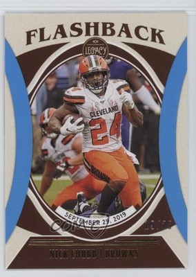 2021 Panini Legacy Flashback Indigo 19/25 Nick Chubb #FB-8 16ki