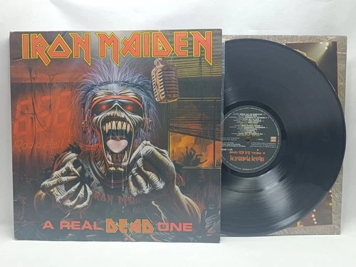 IRON MAIDEN - A Real Dead One RARE BRAZIL LP Vinyl VG+ 1993 Rock Metal