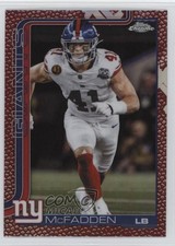 2025 Topps Chrome Leather Refractor Micah McFadden #232 1se7