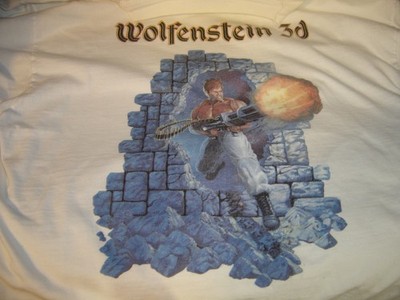 Wolfenstein 3D T-shirt from Apogee ID Software Big Box 1993 size L