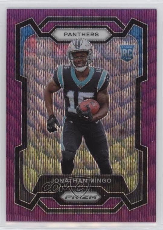 2023 Panini Prizm Rookies Purple Wave 25/99 Jonathan Mingo #312 Rookie RC 17xm