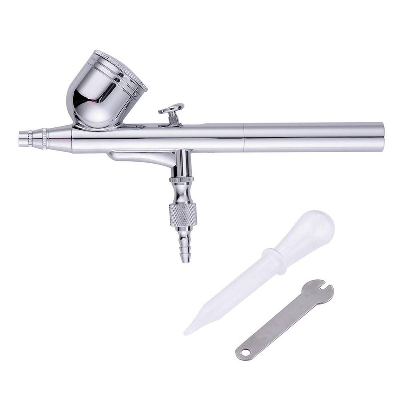 0.3mm Dual Action Airbrush Kit Gravity Feed Spray Gun Nail Art Makeup Closeout