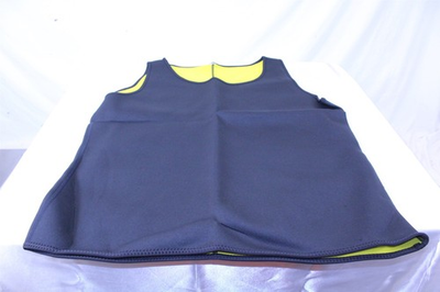 #ad Neoprene Workout Hot Tank Top Black Mustard Size L Men#x27;s $9.60