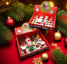 Christmas Candle Tealight Santa Snowman Xmas Tree Holiday Decor Candles Gift