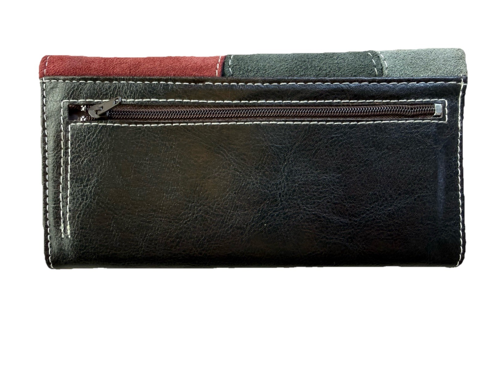 Estilo Seroc Vintage Leather Patchwork Wallet - image 4