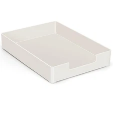 Letter-Size Desk Drawer Organizer Tray, White Letter Tray A4 Size Plastic Pap...