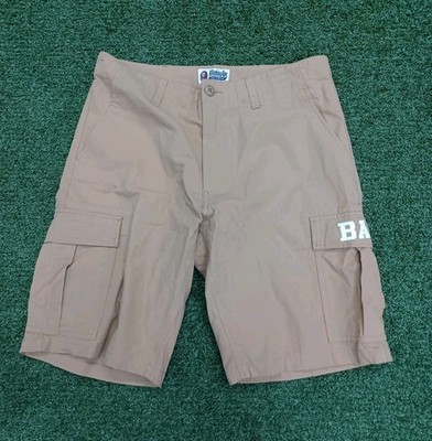 A Bathing Ape Cargo Shorts Mens Size Medium Utility Streetwear Chino Pockets 