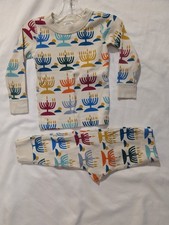 Hanna Andersson Hanukkah Menorah 2Pc Pajamas Baby Toddler 2T