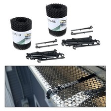 2PCS Plastic Gutter Guards Mesh Roll 10PCS Clip Hooks Preventing Gutter Blockage