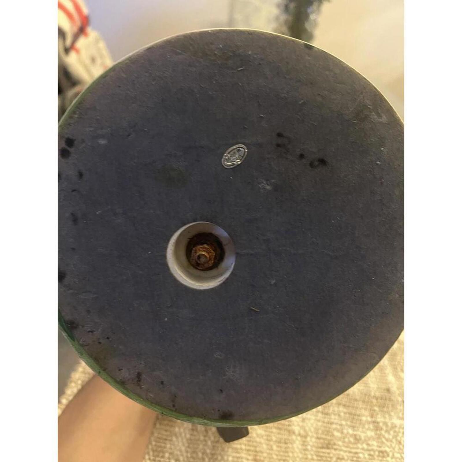 Vintage Carousel Horse Resin Heavy Large Brass Pole