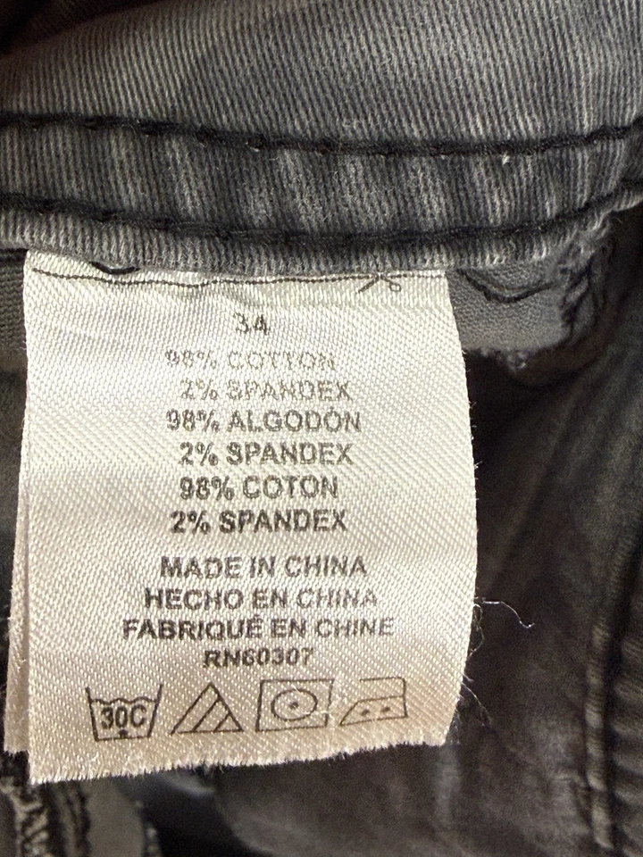 Unionbay Men’s Gray Camo Cargo Shorts Size 34 Skater Casual Workwear Outdoors - Image 4 of 4