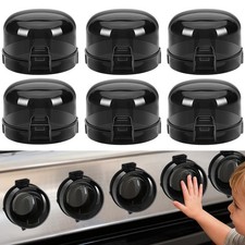 Stove Knob Safety Covers, 6 Pack Universal Gas Stove Knob Covers, Heat-Resistant