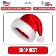Christmas Hat Santa Claus Hats for Adults Men Women Christmas Party, 1 count