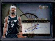 2024-25 Panini Select David Duke Jr. Signature Selections Auto #SS- Spurs
