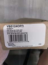 Moen YB5124ORB Voss 24-Inch Bathroom Towel Bar in Oil-Rubbed Bronze Finish