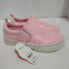 Wonder Nation - Girls Size 2 - Slip On Sneakers - Pink/Glitter