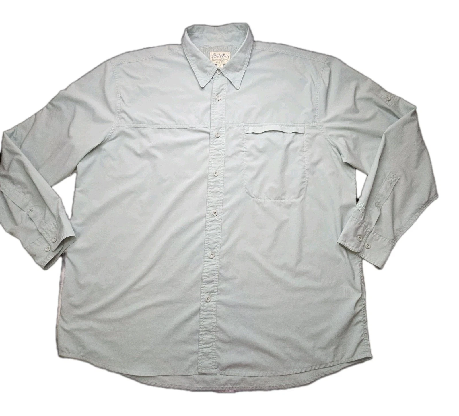 Cabela’s Men’s XL UPF 50 Fishing Shirt Long Sleeve Vented Outdoor Performance