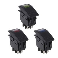 Eurowagens 12V Wasserdichter Auto Wippschalter Ein/Aus Mit Led 4 Pin