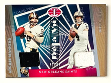 2023 Panini Illusions Archie Manning, Derek Carr DUAL Jersey Card SP #/99 Saints