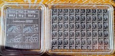 1 gram Platinum Bar .9995 Fine Valcambi Suisse Platinum CombiBar™ 3732.42 per troy oz