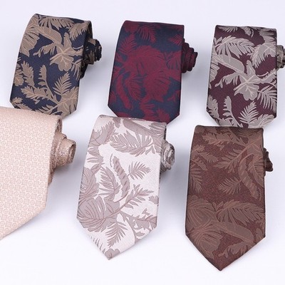 stylish geometric pattern mens necktie 8cm width polyester formal casual