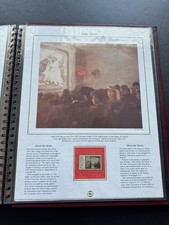 US Art Stamp on Display Panel (30) +1971 John Sloan #1433 +MOVIE FIVE CENTS 1907
