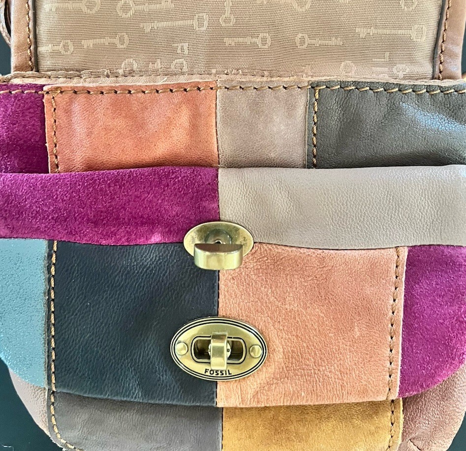 FOSSIL MASON Patchwork Bag Patchwork  Shoulder Ba… - image 8