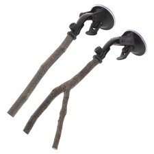 2 Pcs Parrot Sucker Stand Pole Suction Cup Bird Perches for Window Indoor Cups