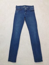 7 For All Mankind Medium Wash The Skinny Denim Jeans Size 24 Women's Inseam 28"