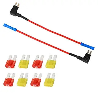 Micro2 Blade Fuse TAP Adapter with 10A and 20A Fuses for 12V Car Model: Micro2