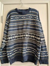 Vintage Tommy Hilfiger Sweater Mens Size X Large Nordic Fair Isle Fisherman Knit