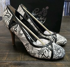 Naughty Monkey CANDYLAND Heels Floral Embroid...