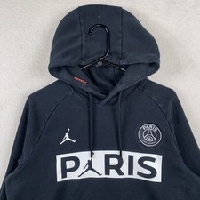 Nike Air Jordan Paris Saint-Germain PSG Hoodie Sweatshirt Men  s M Black Soccer