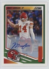 2025 Score Signatures Matt Araiza #288 Auto go9