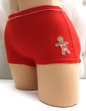 Victoria's Secret Pink Cotton Dorm Boyshort Panty Red Gingerman M L XL XXL NEW