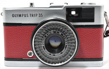 MINT OLYMPUS TRIP 35 Dark Red Point Shoot 35mm Film Camera Japan 2752326