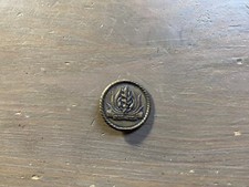 Vintage 1960' Brass Badge Pin Israel ZAHAL IDF Navy Rare