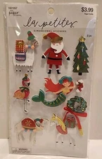 The Paper Studio Paper Crafts La Petites Dimensional Christmas Stickers -2019