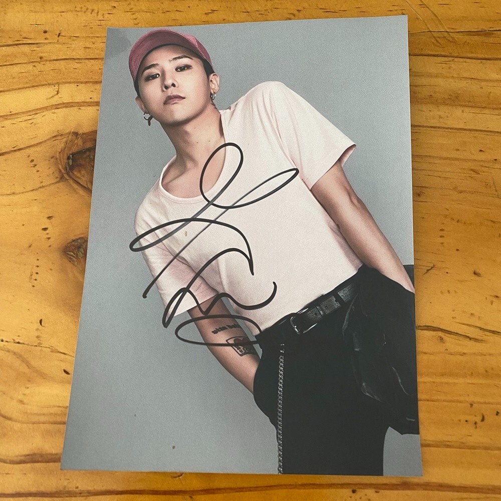 Bigbang G-Dragon Autographed Signed Photo K-POP Collection 5*7