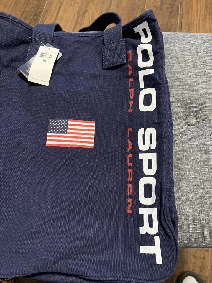 Bolso de hombro Polo Sport Ralph Lauren azul nuevo con etiquetas Foto 3 de 4