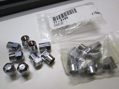 ROADKROME QUADRAX TIRE VALVE COVER CAP CHROME METAL - GETS 20 TWENTY PER BID