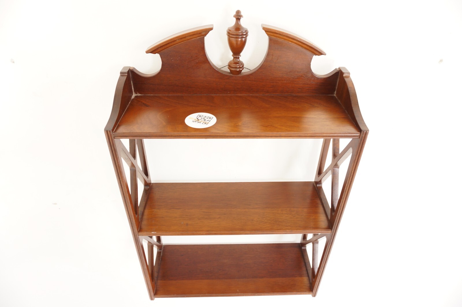 Vintage Mounted Bookcase, Display Open Wall Scotland 1930