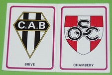#69 CA BRIVE - OS CHAMBERY PANINI RUGBY 76 FRANCE 1975-1976