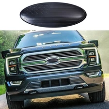 7 inch For Ford F150 US Flag Front Grille Tailgate Emblem Oval Badge Accessories